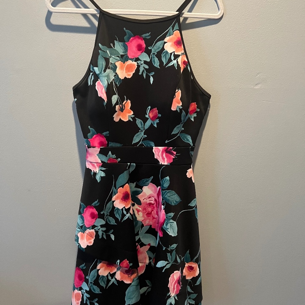 Speechless Halter Fit & Flare Dress